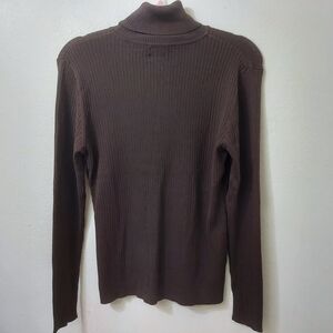 Chico's Capri Turtleneck Sweater Brown Size 12